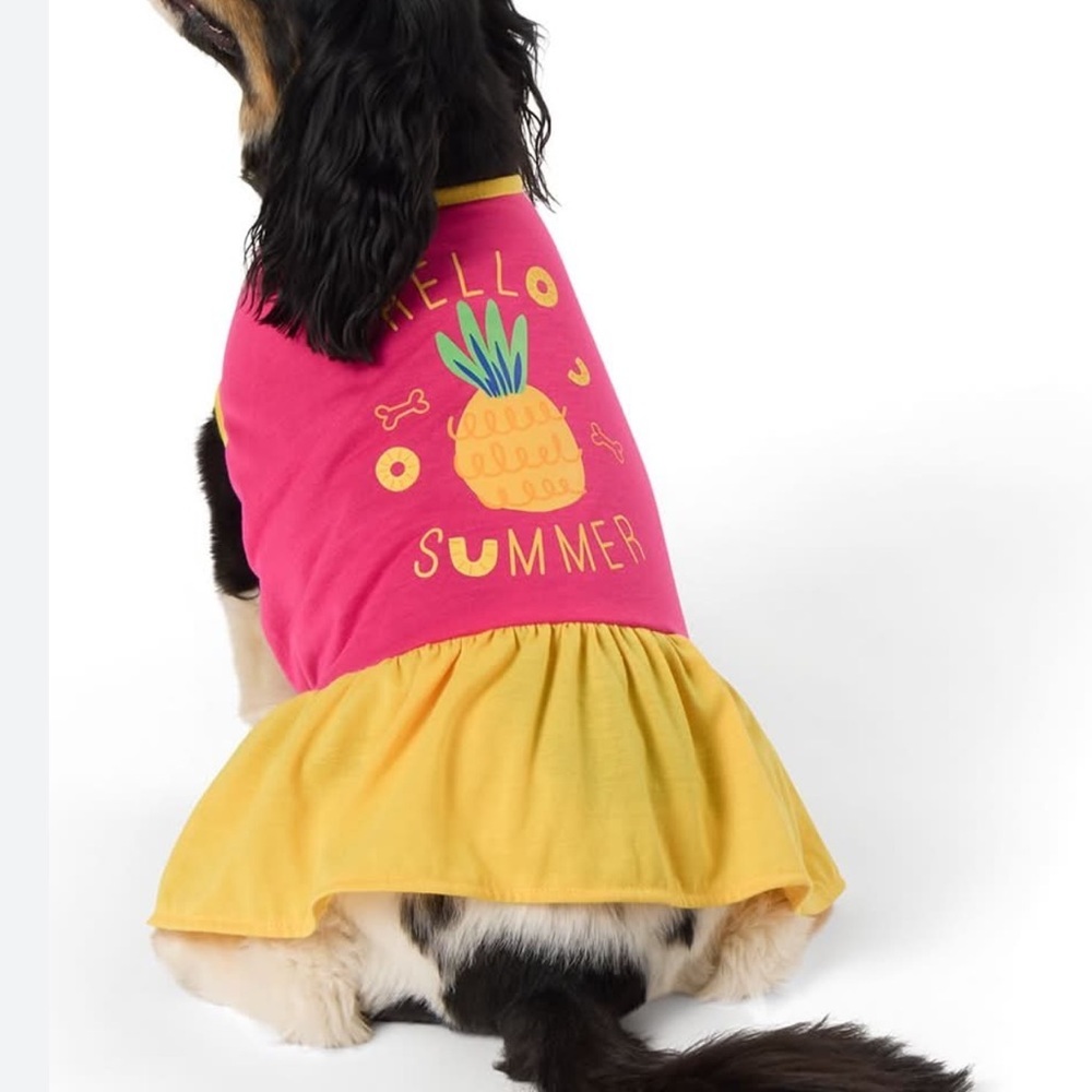 New Top Paw Hello Summer Dog Dress S